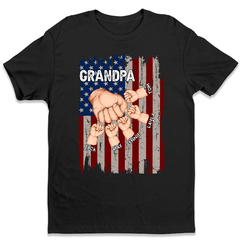 Grandpa Is Like Dad Without Rules - Family Personalized Custom Sweatshirt - Gifts to Dad