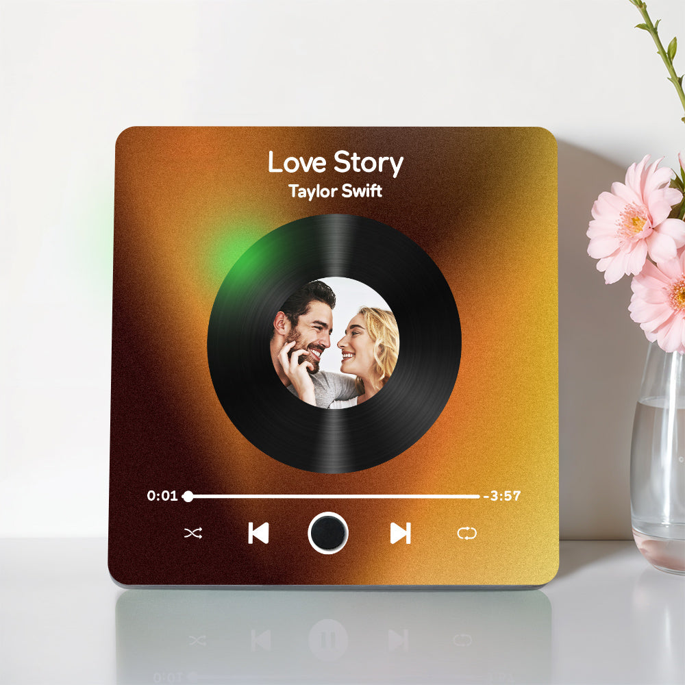 Personalized Custom Photo Music Fridge Magnet Can Play Songs and Adjust Volume, Gifts for Her