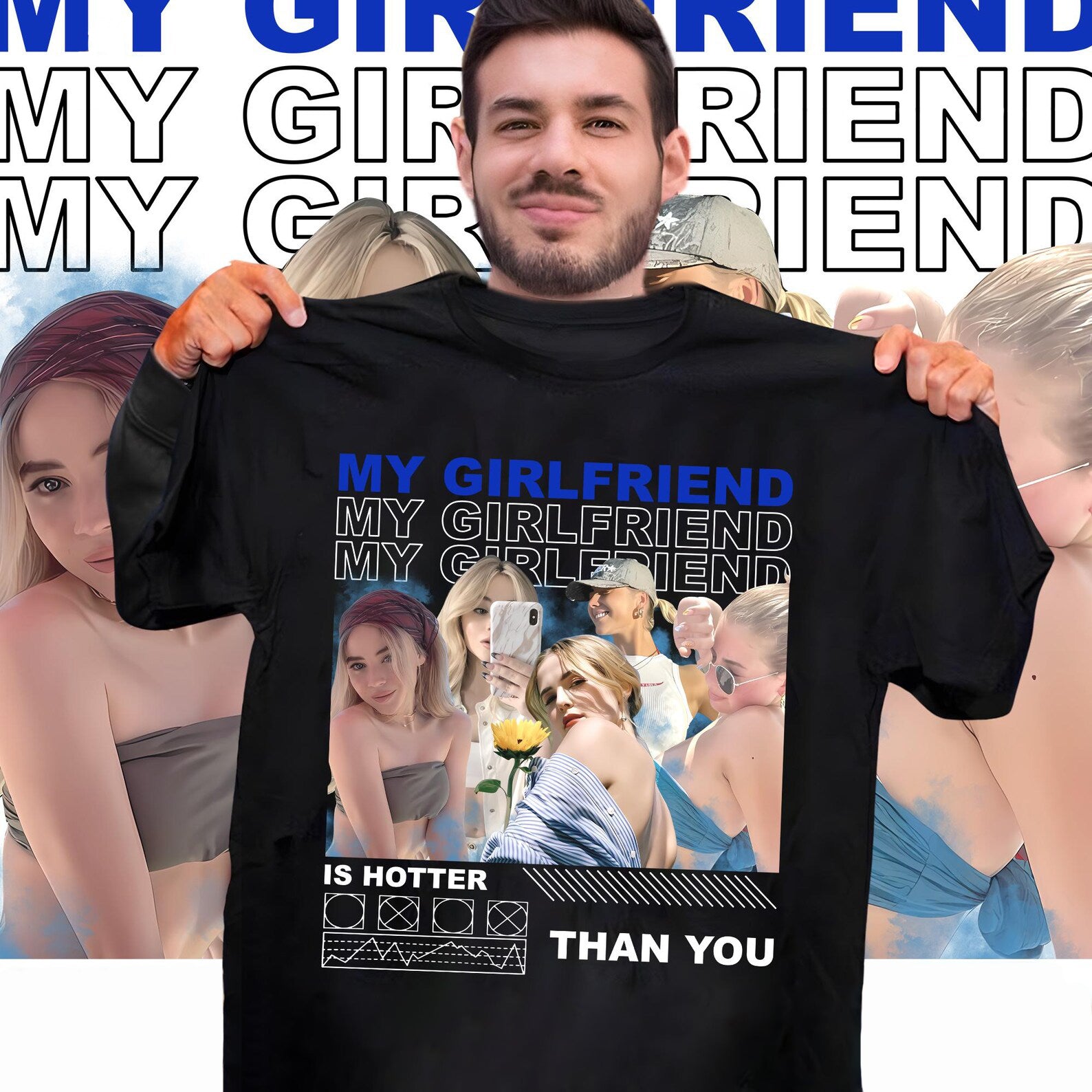 Custom Only You Girlfriend Photo Shirt with Name