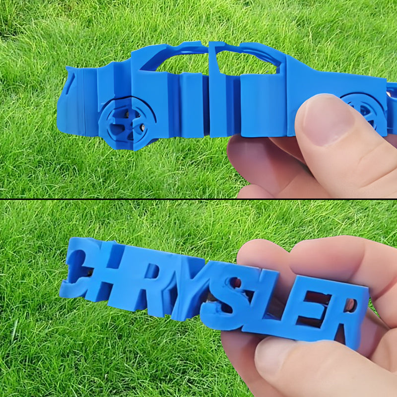 3D Car Flip Art Model, 3D Printed Two Face Model