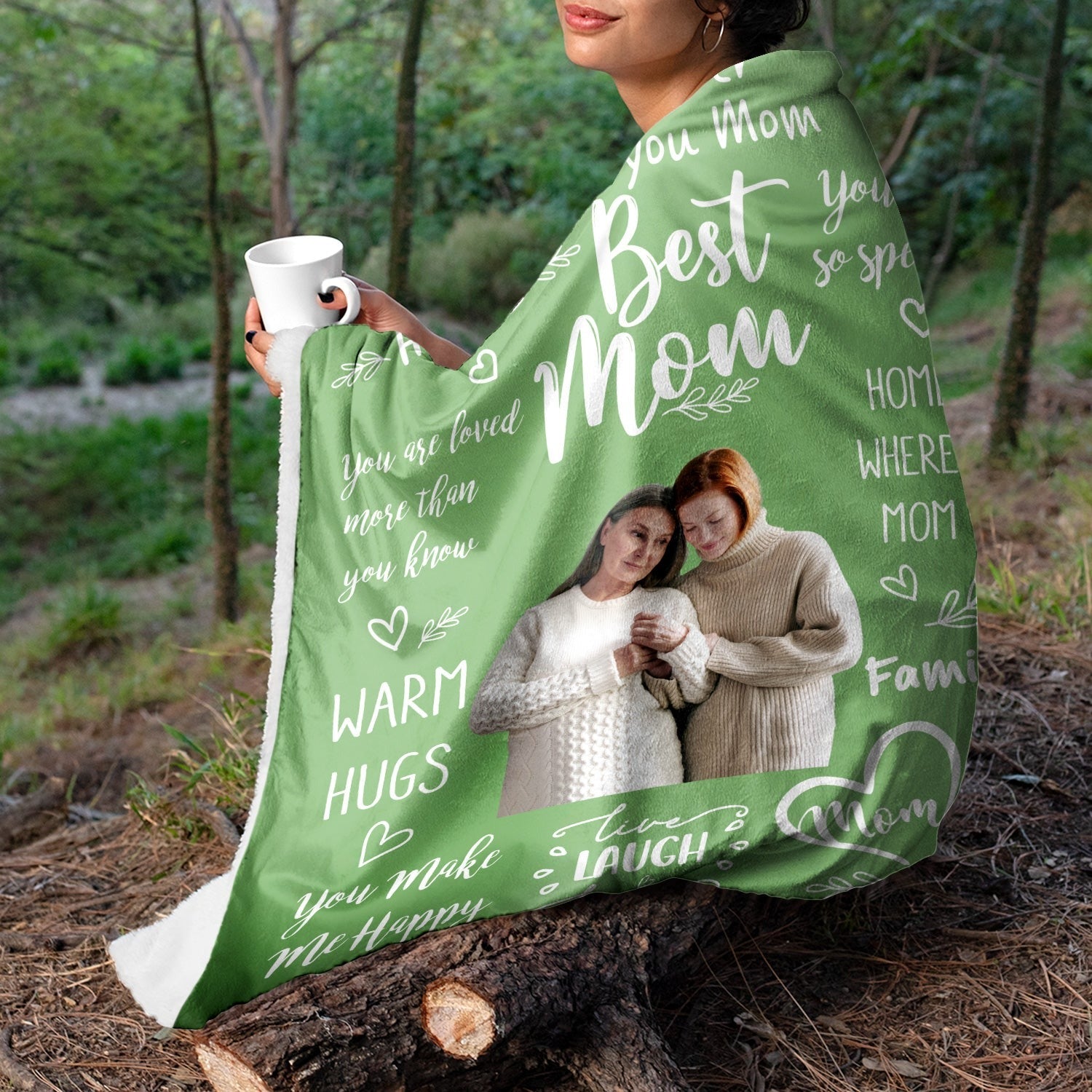 Custom Photo Remember I Love You Mom - Gift For Mom, Mother, Grandma - Personalized Fleece Blanket, Sherpa Blanket