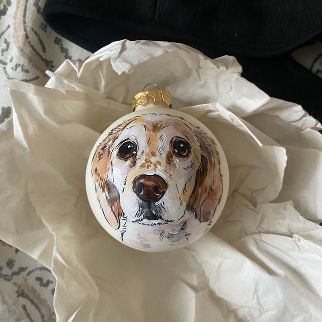 🎄Custom Pet Portrait Ceramic, Hand Painted from Your Photographs, Dog, Cat, Horse, Personalized Gift, Christmas Gift