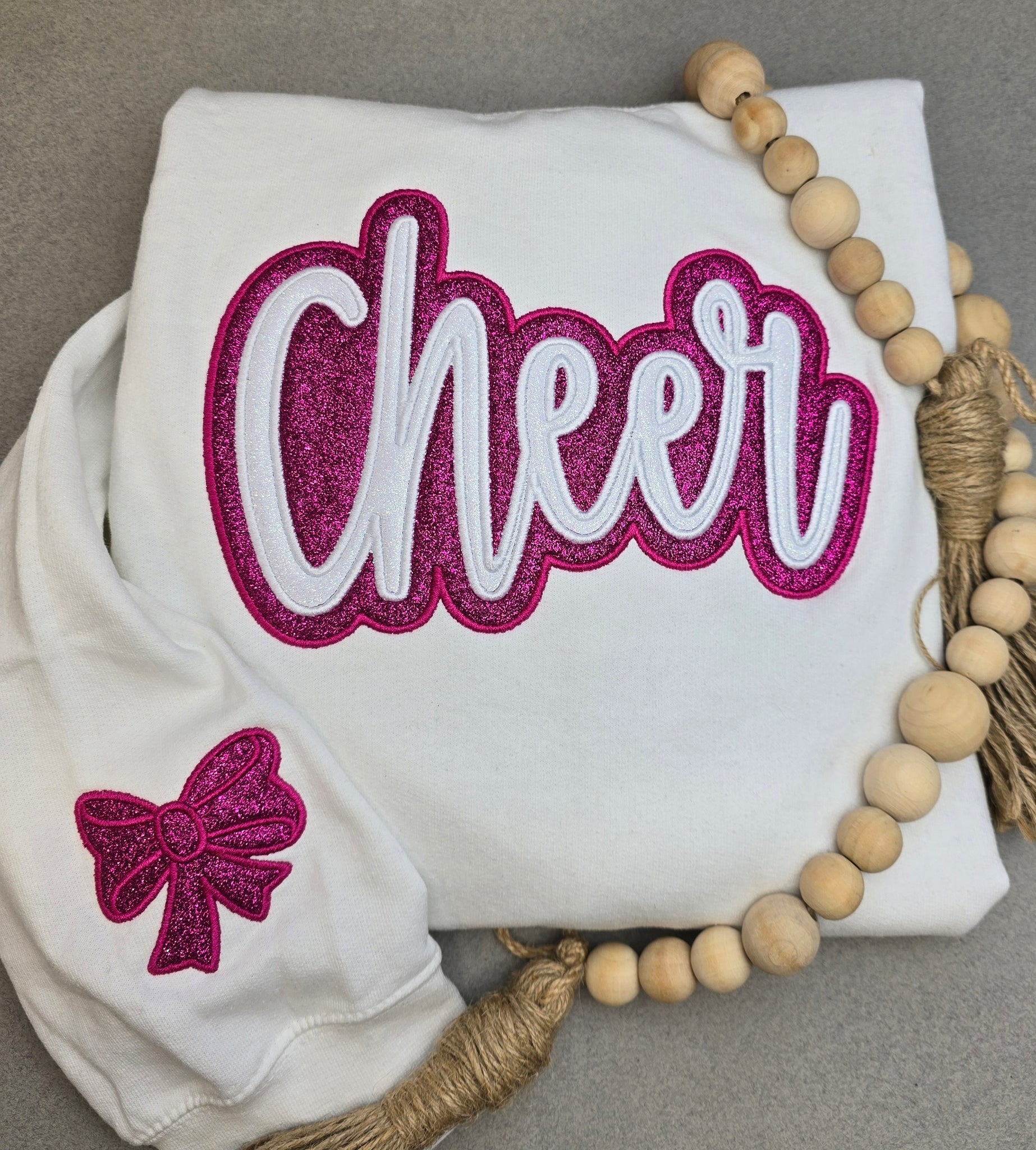 Cheer Glitter HOODED Sweatshirt