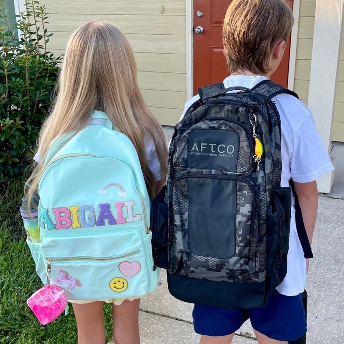 Personalized Back To School Kids Backpack With Name Patch Nylon School Gifts for Toddles Students