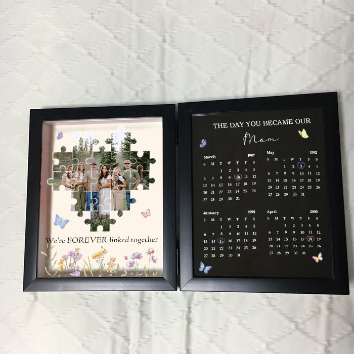 Custom The Day You Became Our Mum Puzzle Photo Frame