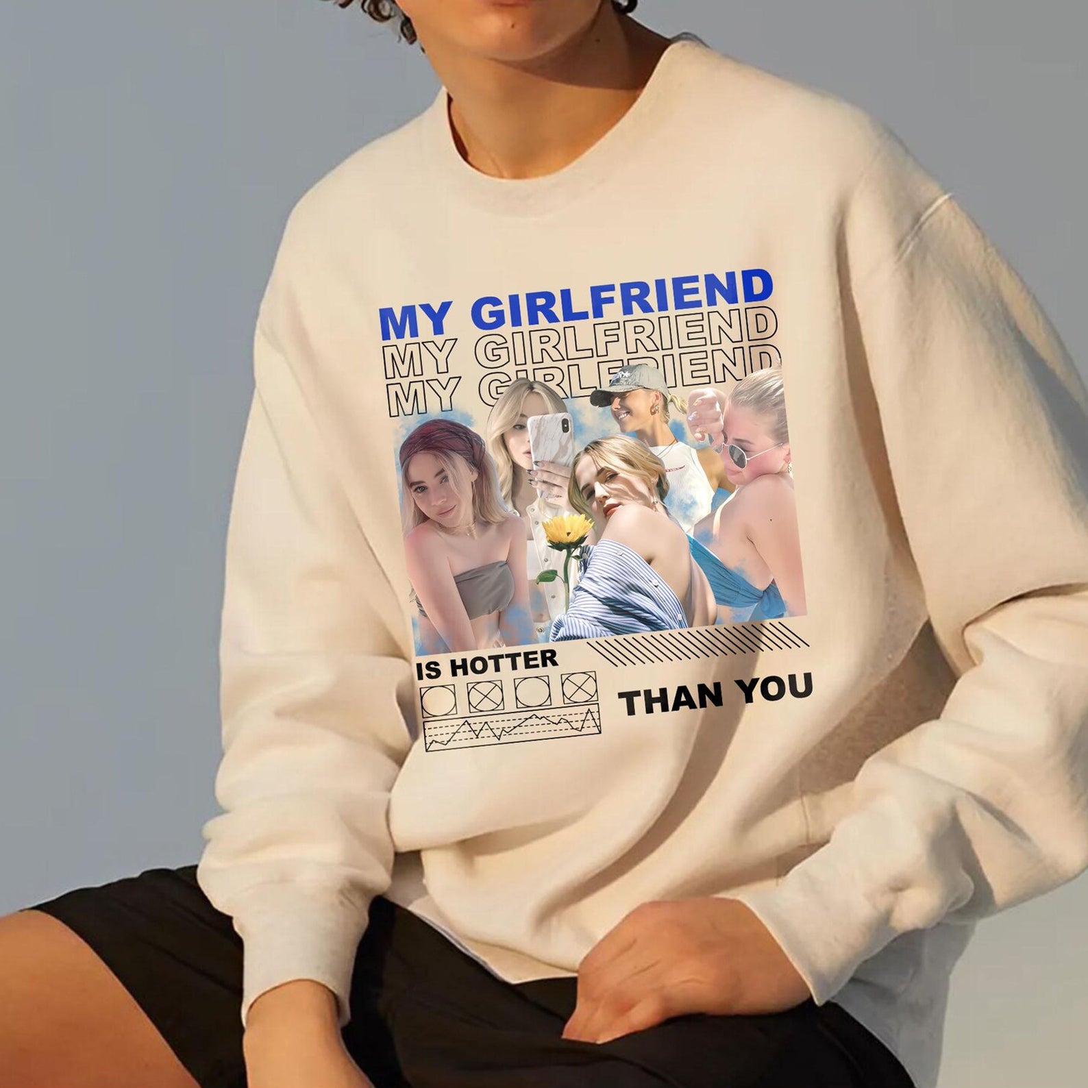 Custom Only You Girlfriend Photo Shirt with Name