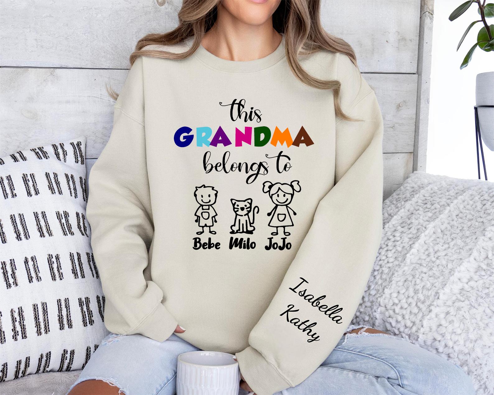 Custom THIS MUM BELONGS TO Shirt With Cartoon & Name Perfect Gift For Mom