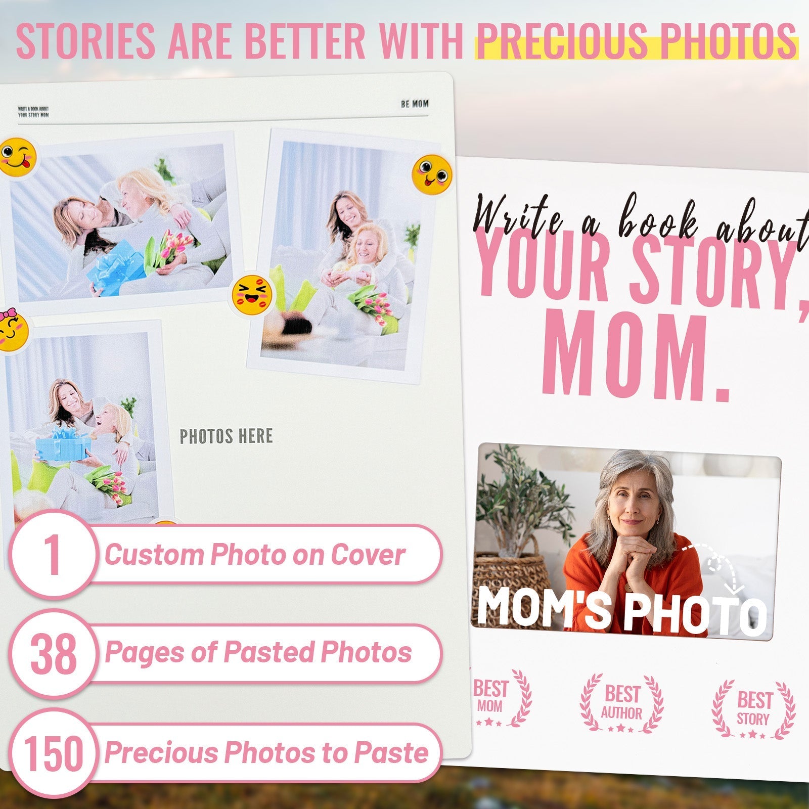 Write A Book About Your Story Mom - 6in1 Gift Set