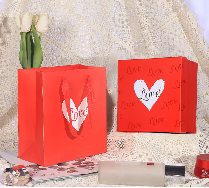 Valentine's Day Red Gift Box