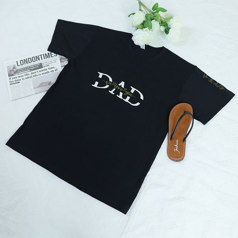 Dad Embroidery Hoodie Personalized, Father T-Shirt Gift, Cool Dad Sweatshirt