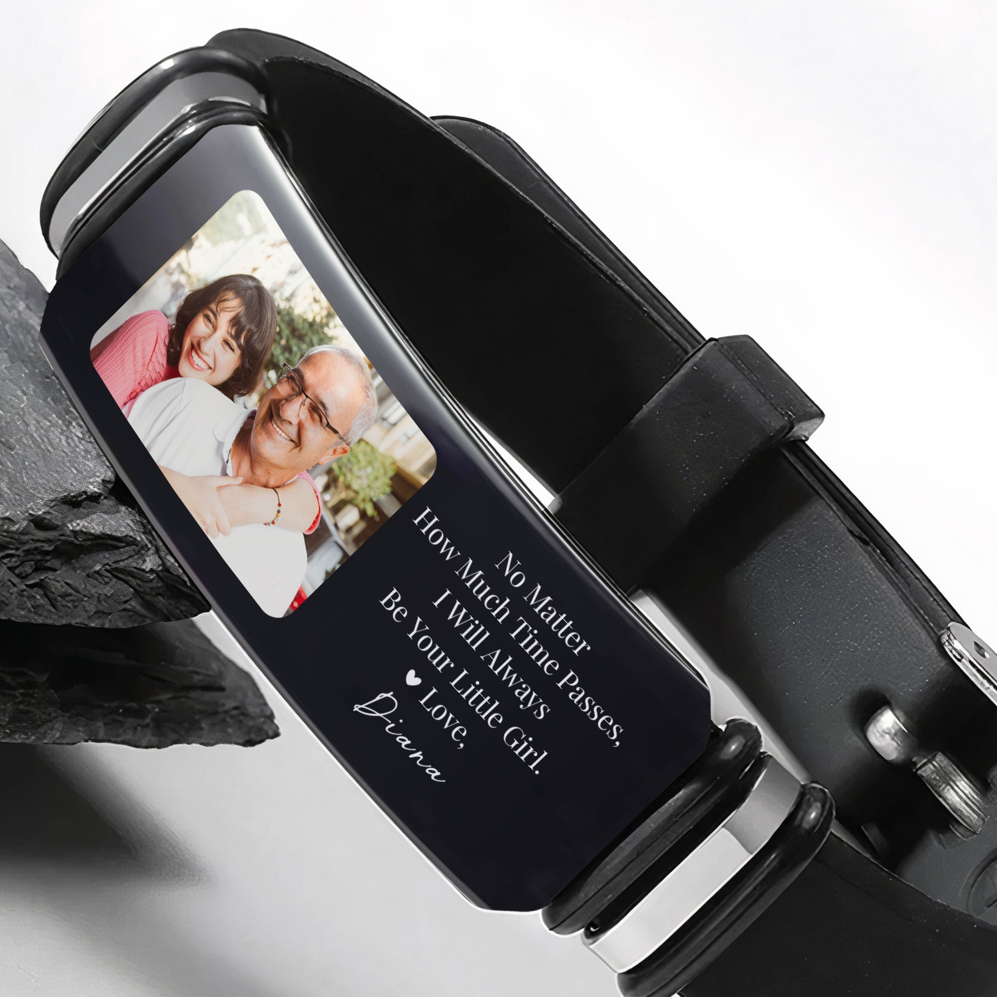 Always Be Your Little Girl Gift From Daughter - Personalized Photo Bracelet