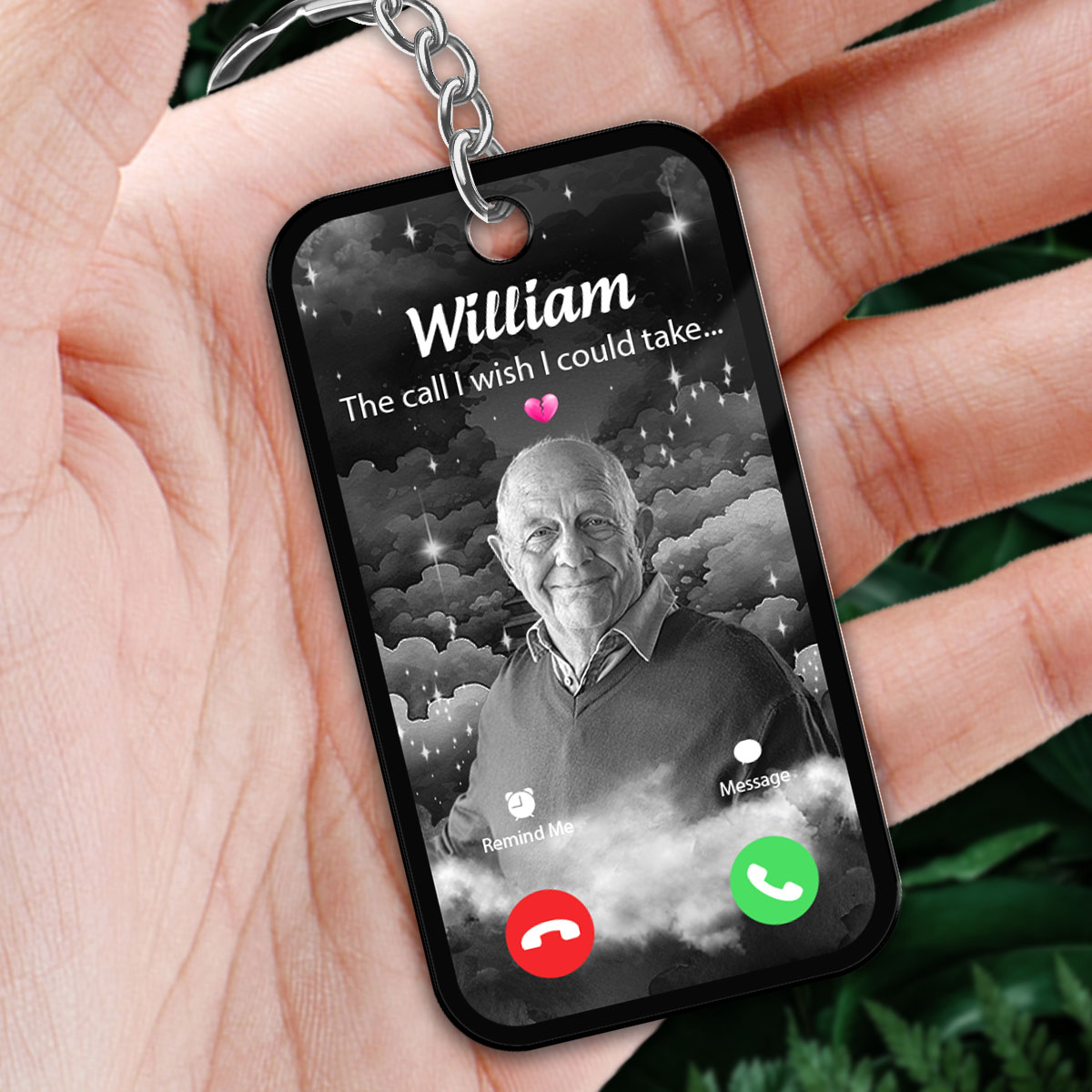 The Call I Wish I Could Take Memorial Sympathy Gift Personalized Acrylic Keychain