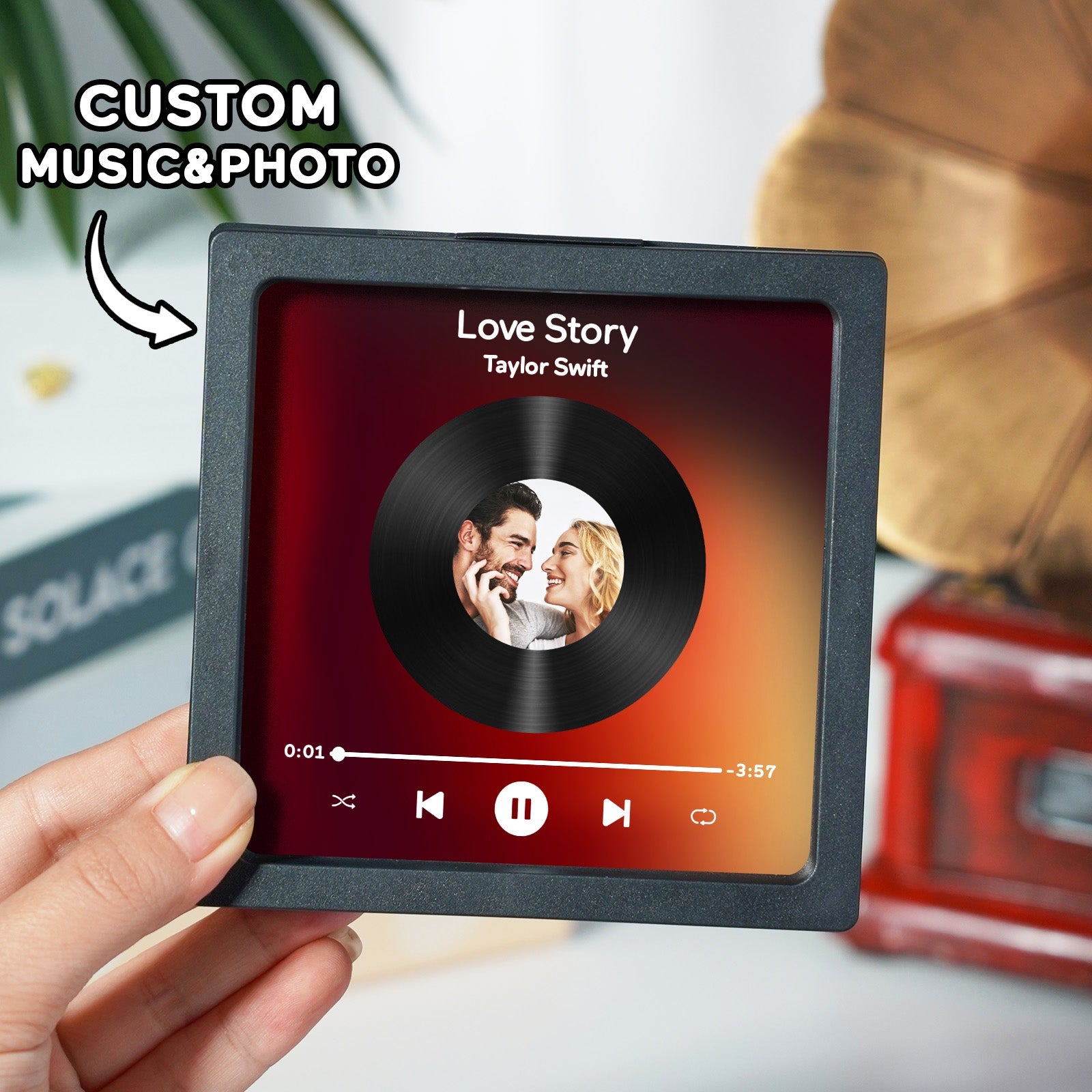 Customized Album Fridge Magnet Personalized Music Fridge Magnet can play songs and adjust volume