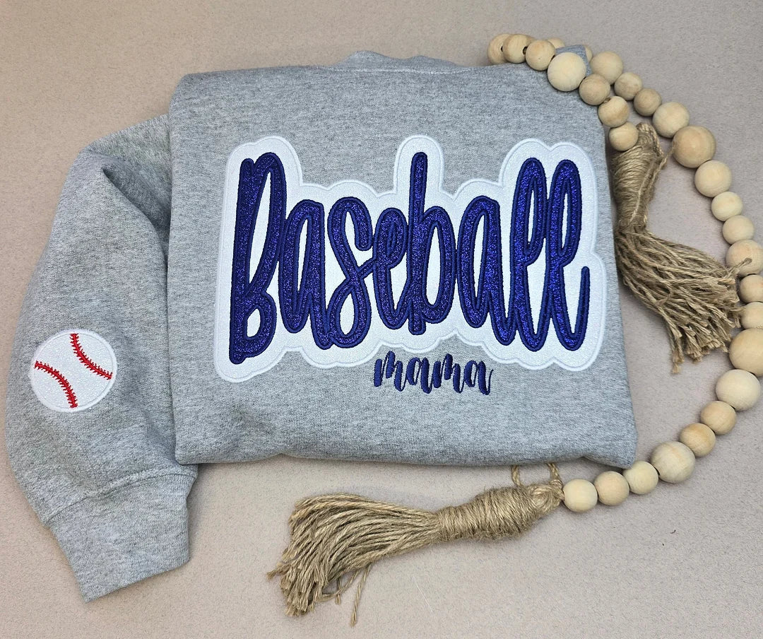 Customized Balls Glitter Sweatshirt，Gifts For Sports Lovers, Mama Sweatshirt