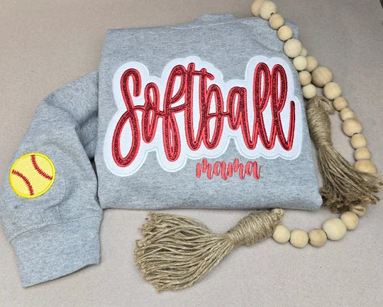 Customized Balls Glitter Sweatshirt，Gifts For Sports Lovers, Mama Sweatshirt