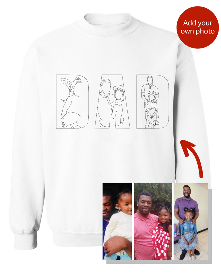 🔥Hot Sale🔥 Embroidered Photo Sweatshirt Father's Day - Gifts to Dad