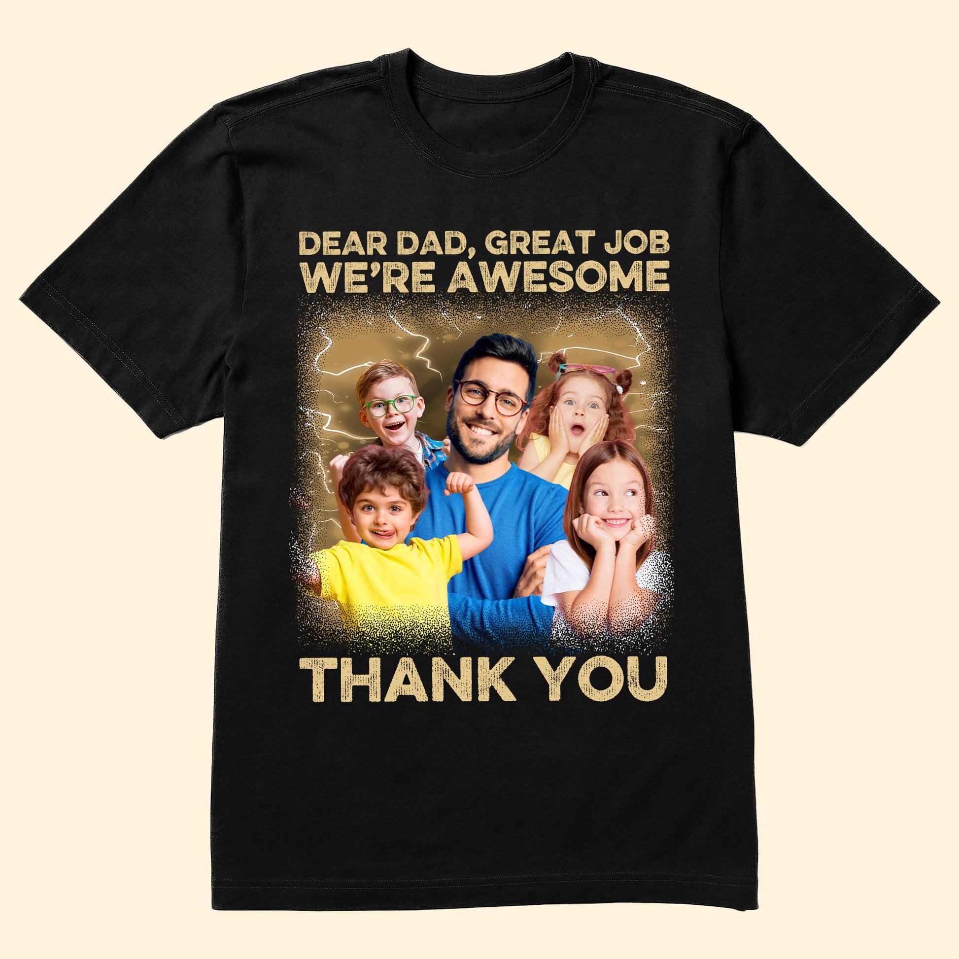 Great Job We're Awesome Vintage Bootleg Tee - Personalized Photo Shirt