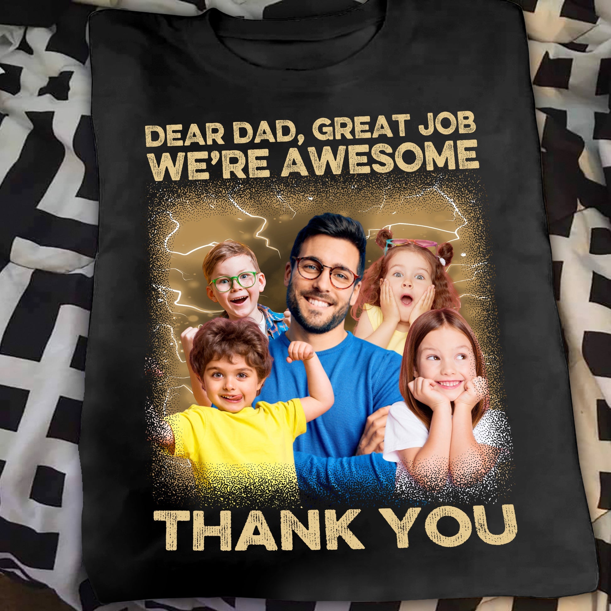 Great Job We're Awesome Vintage Bootleg Tee - Personalized Photo Shirt