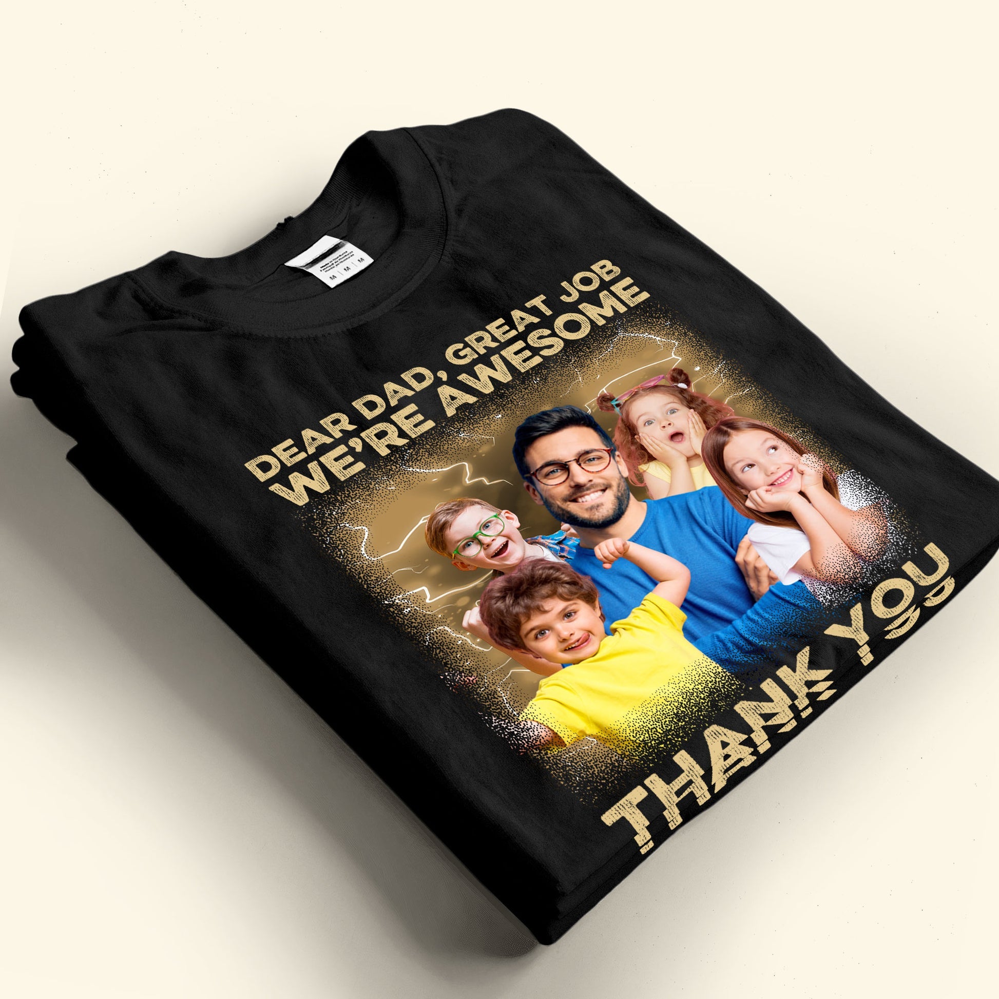 Great Job We're Awesome Vintage Bootleg Tee - Personalized Photo Shirt