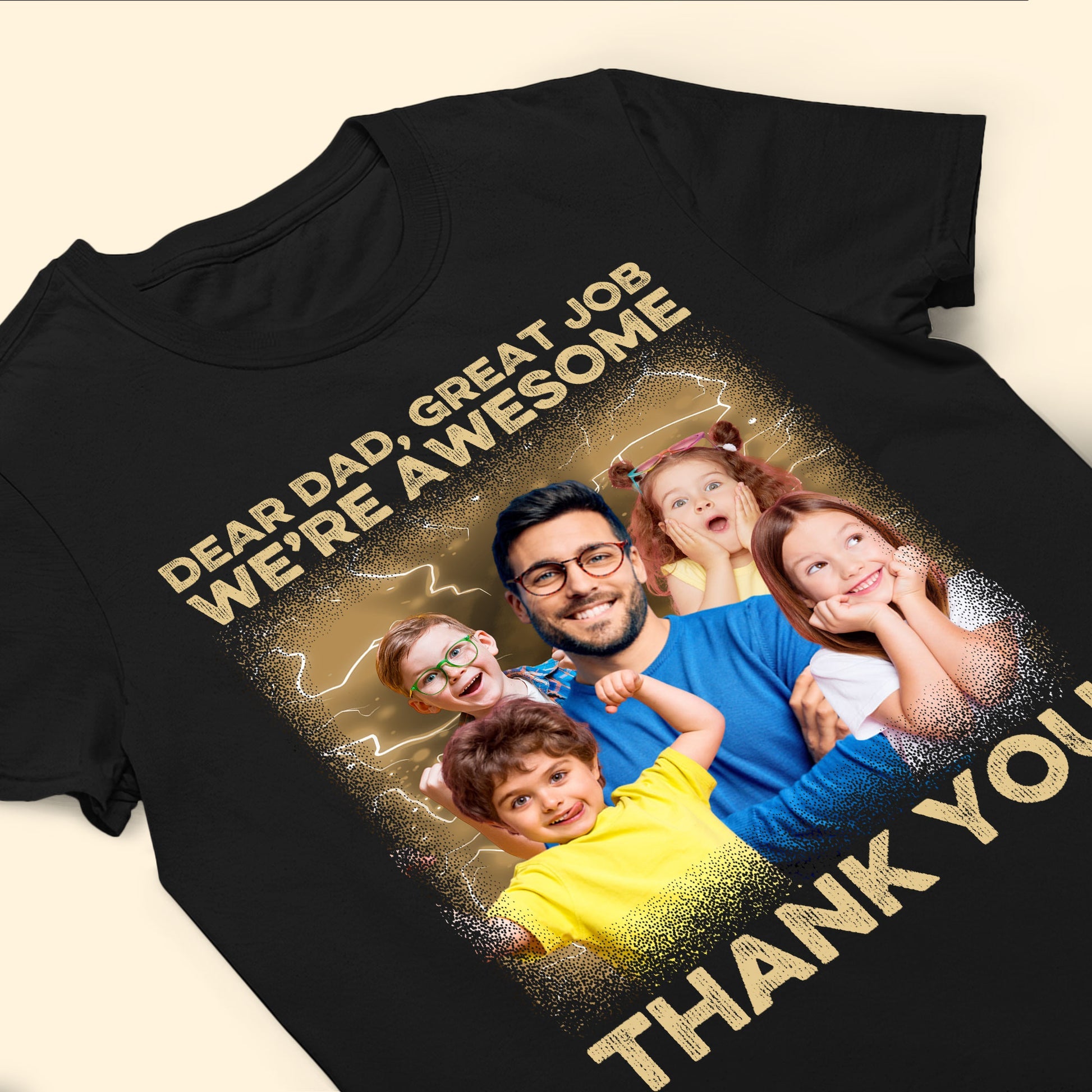 Great Job We're Awesome Vintage Bootleg Tee - Personalized Photo Shirt