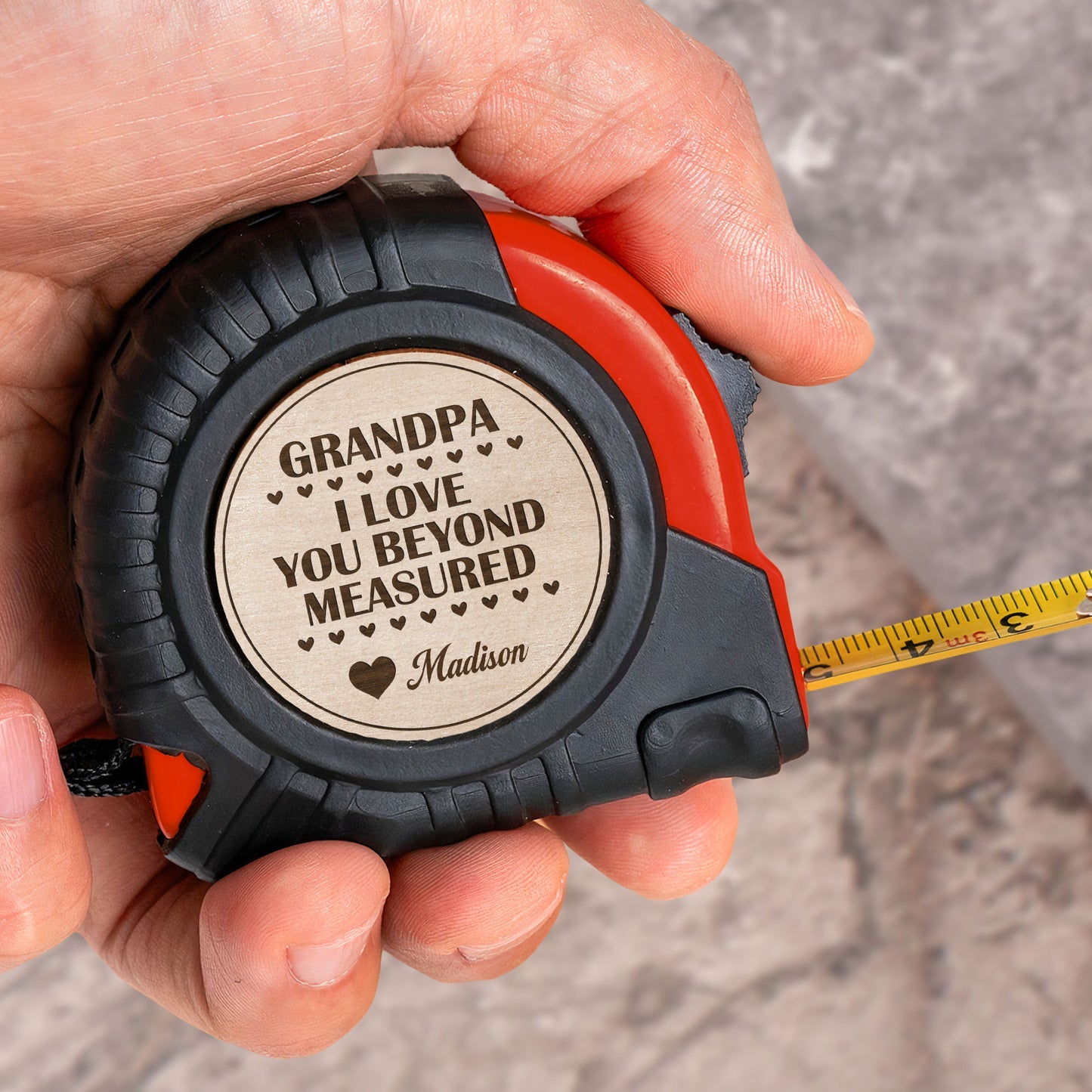 We Love You Beyond Measured - Personalized Tape Measure