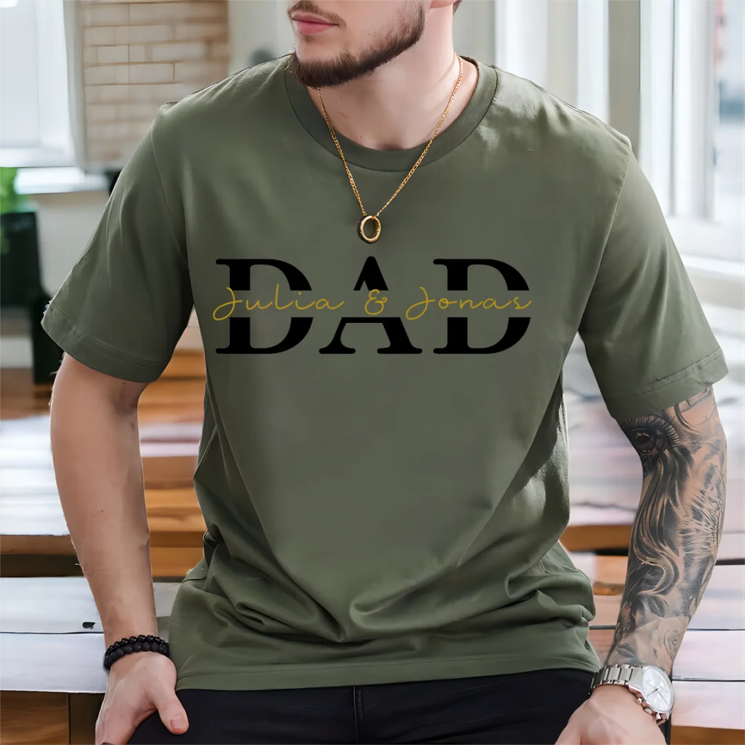 Dad Hoodie Personalized, Father T-Shirt Gift, Cool Dad Printing/Embroidery Sweatshirt