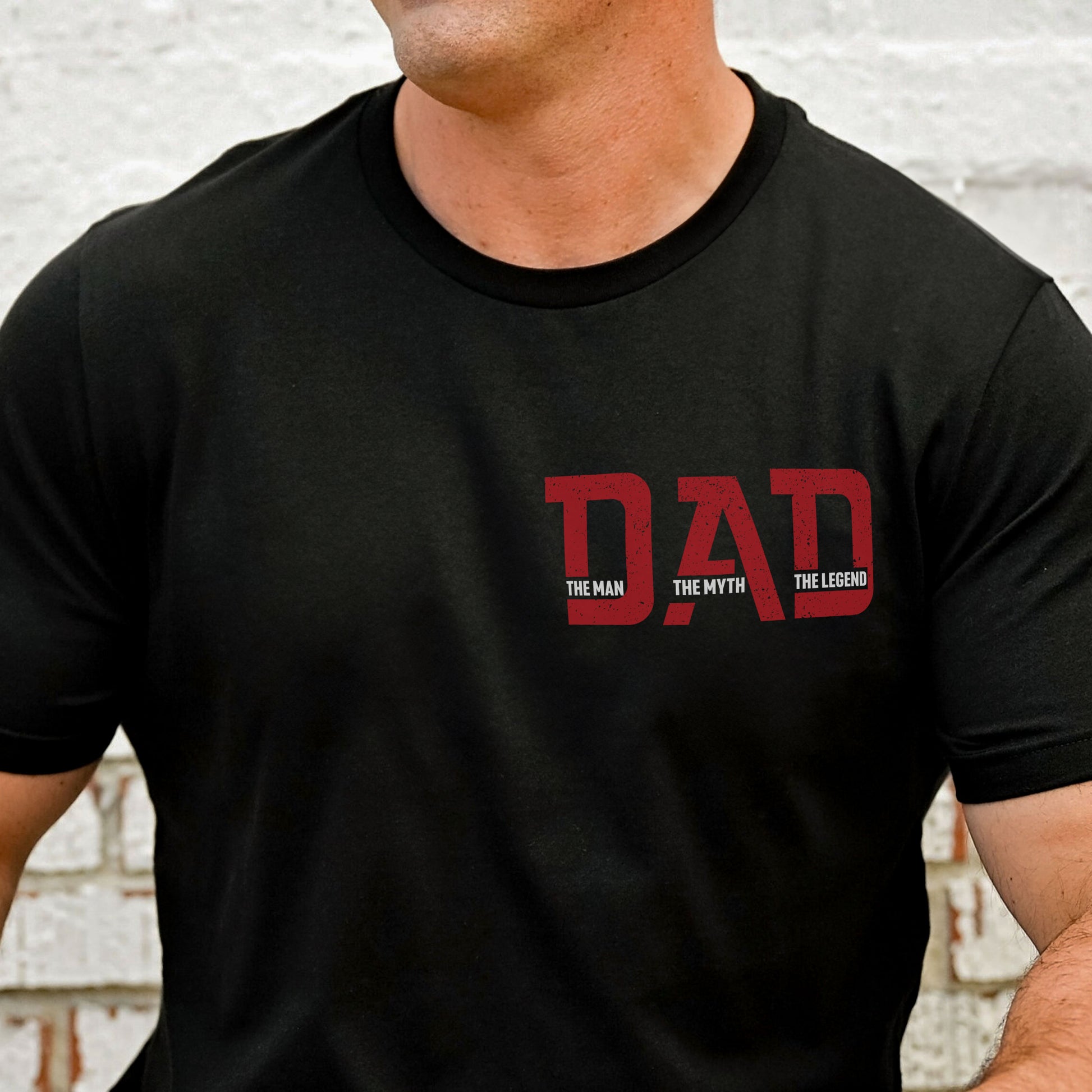 Best Dad Ever T-shirt - The Man The Myth The Legend - New Version - Personalized Shirt