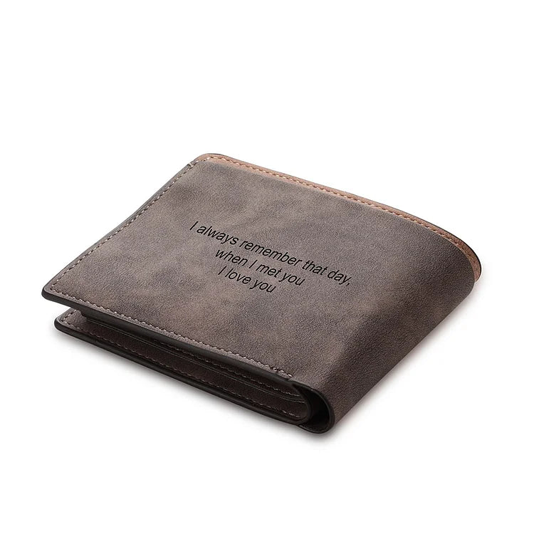 Men Photo Wallet Personalized Wallet Custom With Engraving