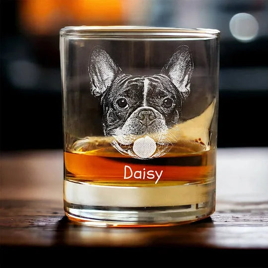 Custom Photo From The Reasons You Drink For Dog Lover Rock Glass