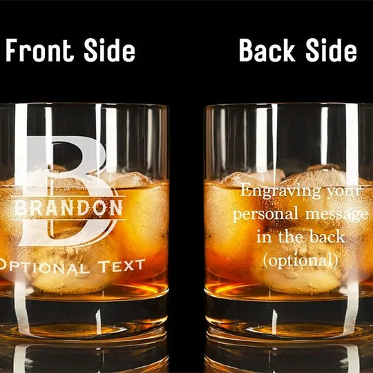 Custom Photo Whiskey Glass, Personalized Unique Barware Gifts for Him