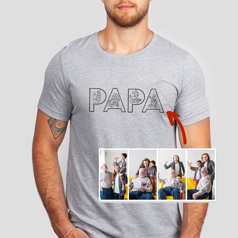 🔥Hot Sale🔥 Embroidered Photo Sweatshirt Father's Day - Gifts to Dad