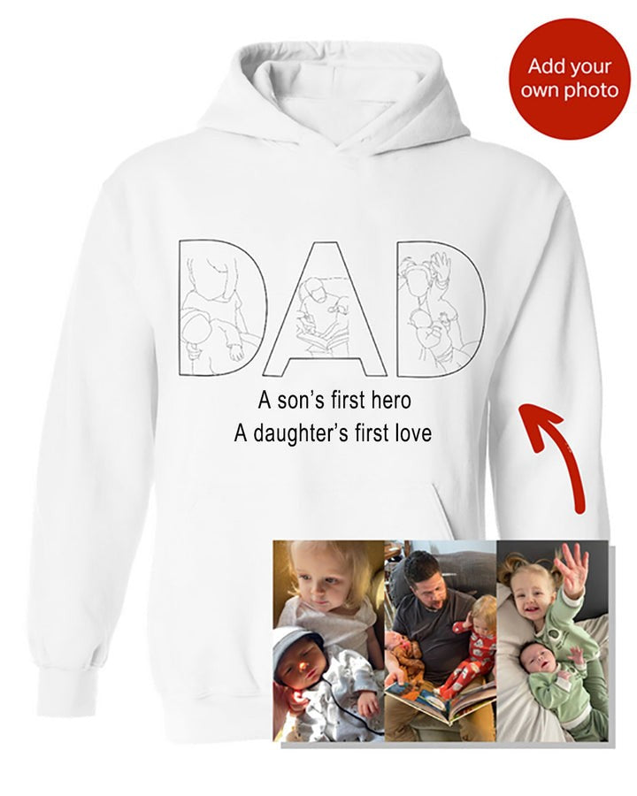 🔥Hot Sale🔥 Embroidered Photo Sweatshirt Father's Day - Gifts to Dad