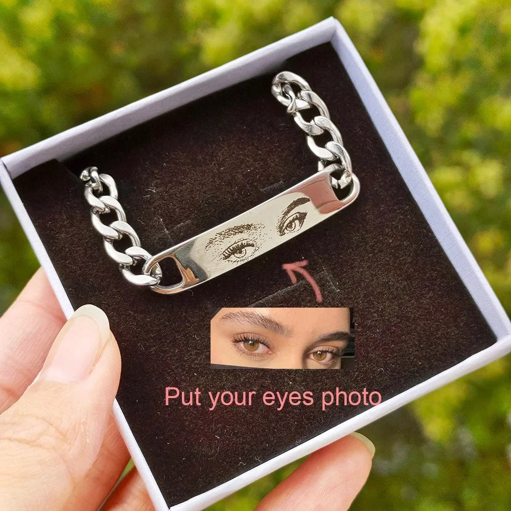 Personalized Eye Bracelet - Best Gift to Couple