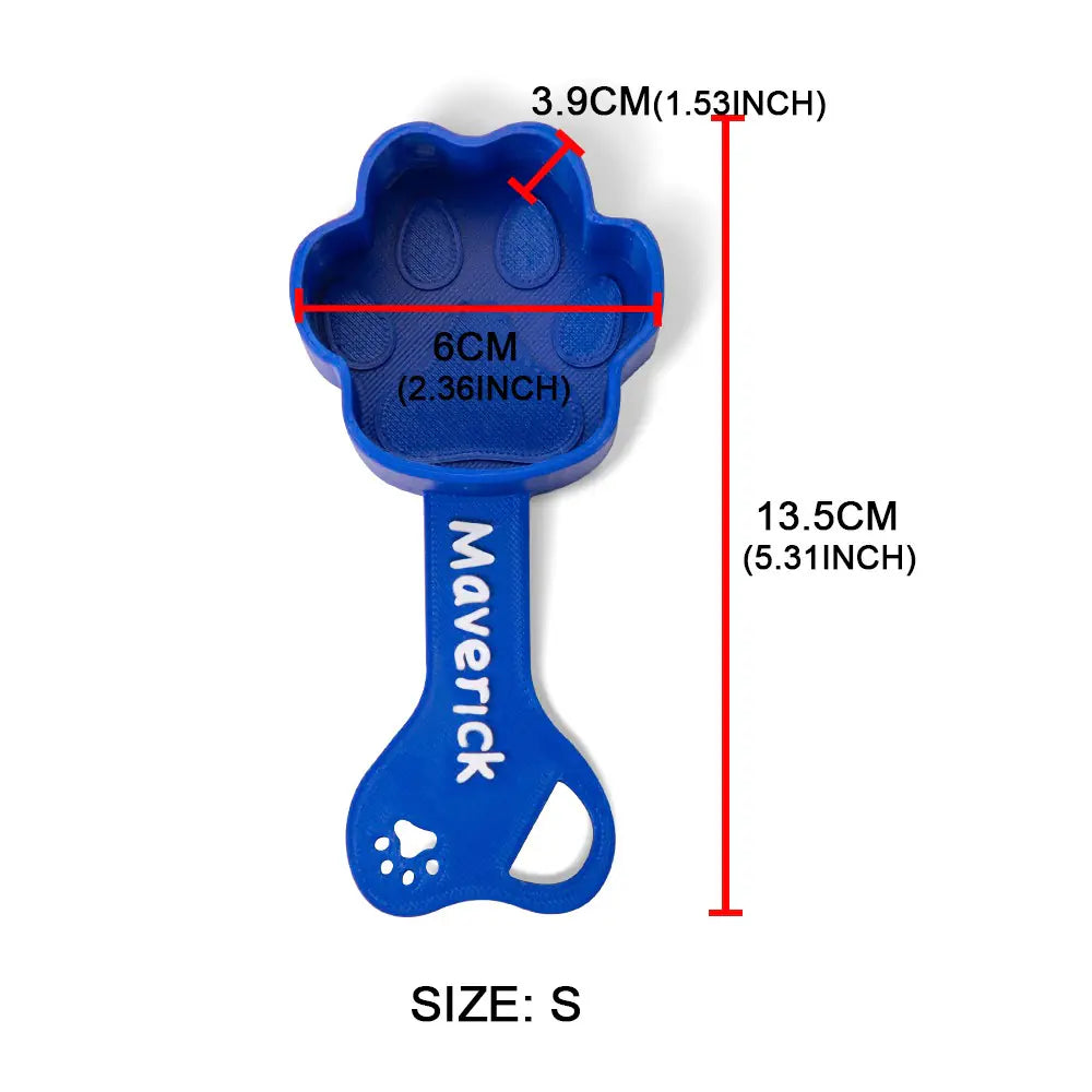 3D Print Personalized Dog Food Scoop, Pet Paw Print Measuring Cup