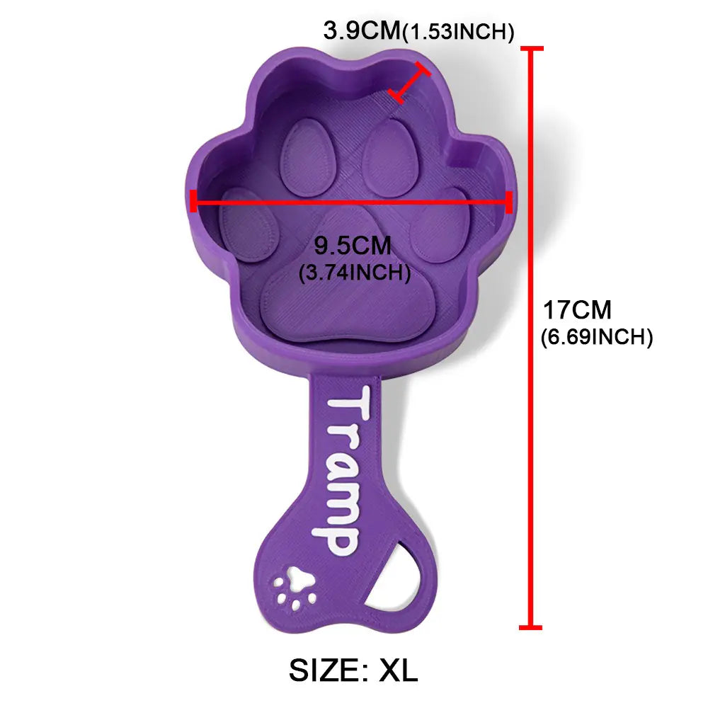 3D Print Personalized Dog Food Scoop, Pet Paw Print Measuring Cup