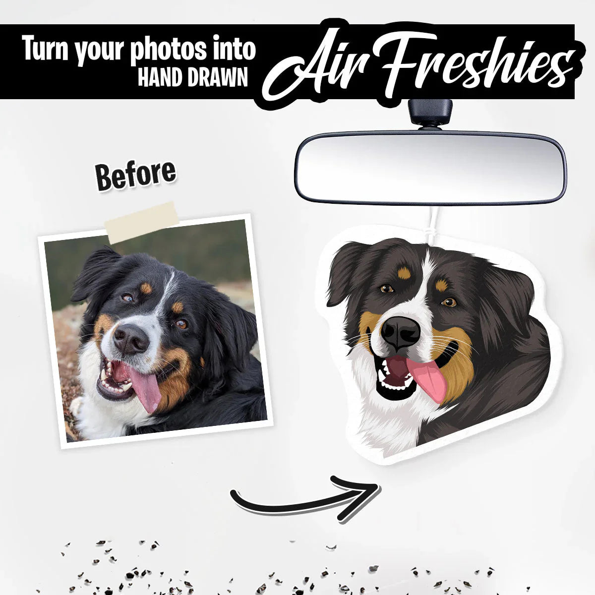 Turn Photos into Hand Drawn Air Fresheners