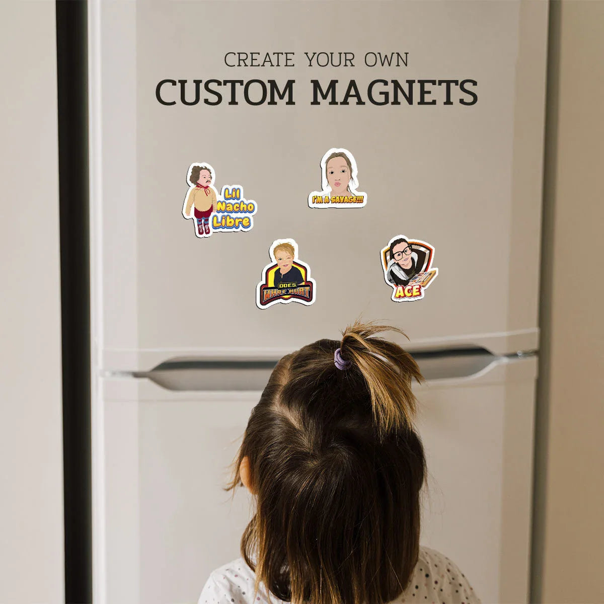 Turn Photos into Hand Drawn Magnets