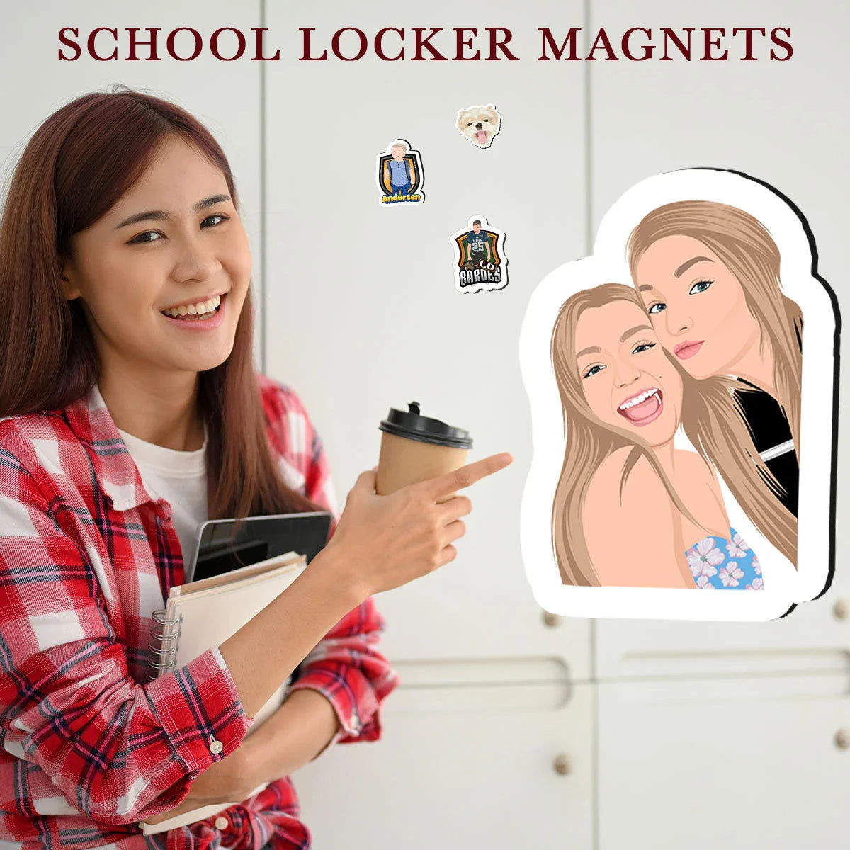 Turn Photos into Hand Drawn Magnets