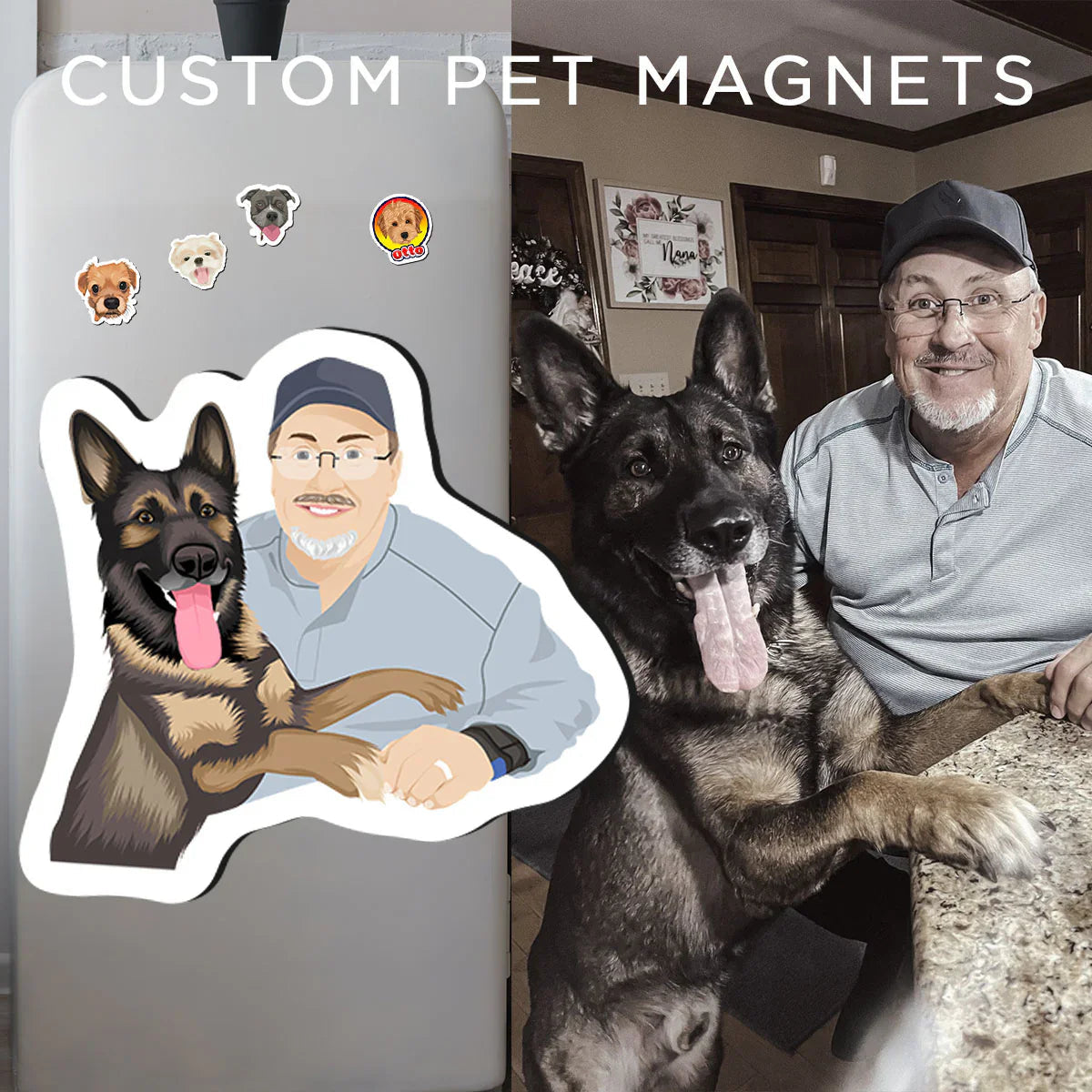 Turn Photos into Hand Drawn Magnets