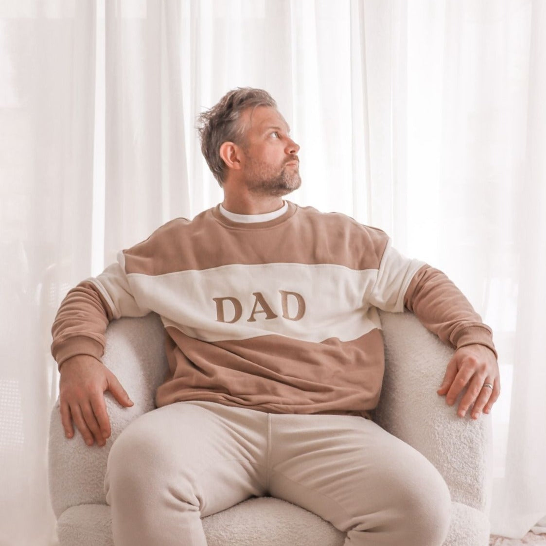 Embroidery Dad/Mama Family Sweatshirt