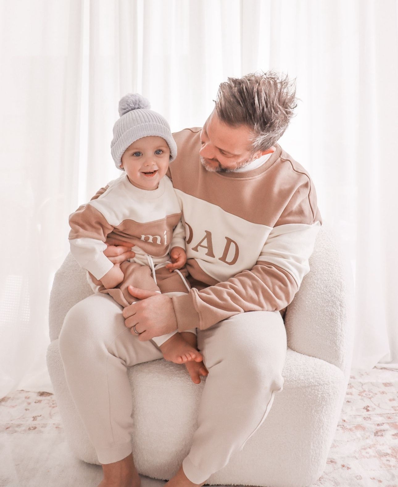 Embroidery Dad/Mama Family Sweatshirt