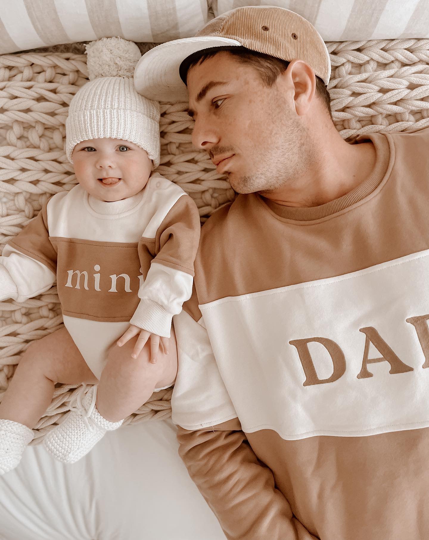 Embroidery Dad/Mama Family Sweatshirt