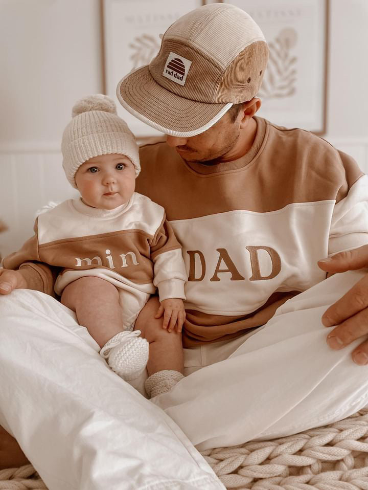 Embroidery Dad/Mama Family Sweatshirt