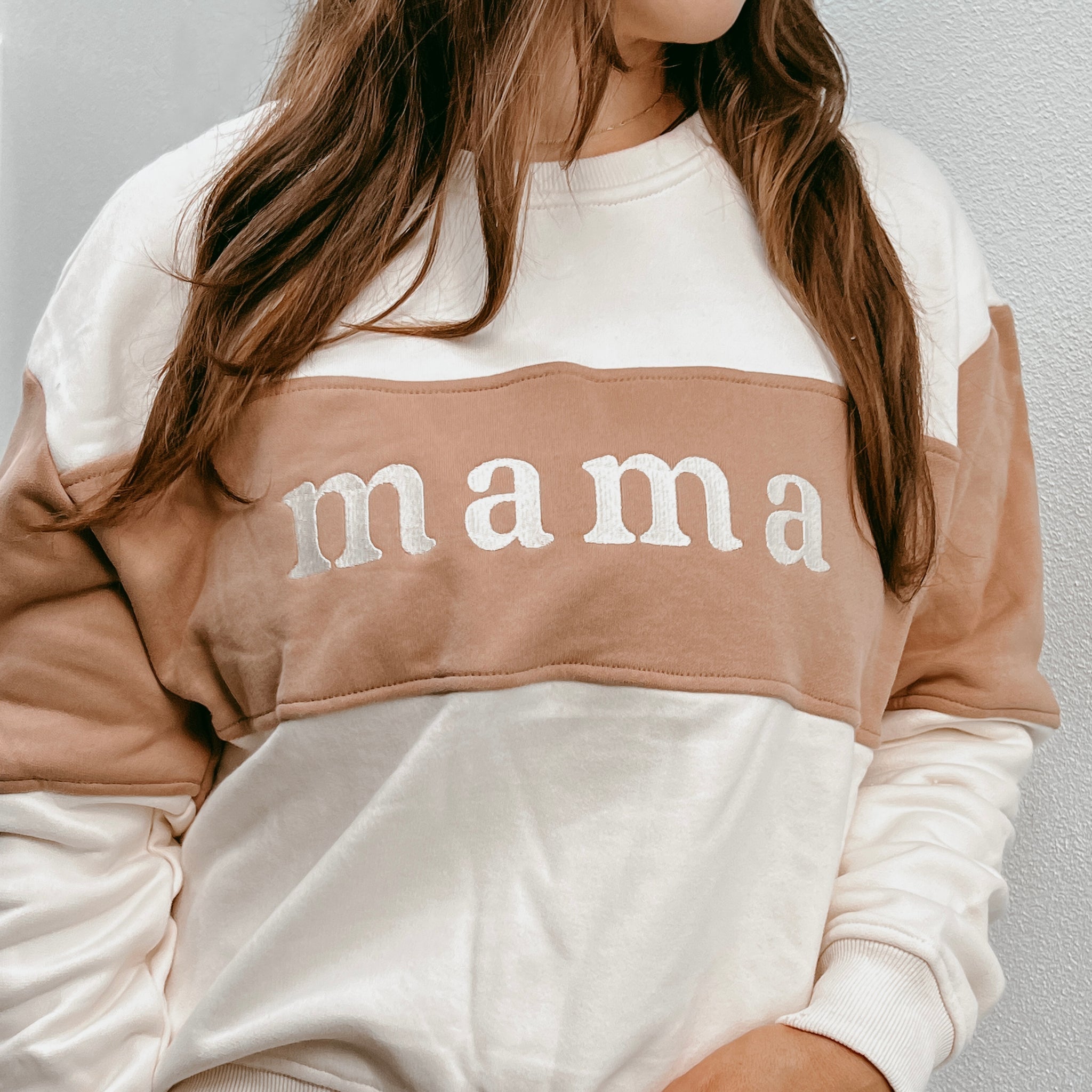 Embroidery Dad/Mama Family Sweatshirt