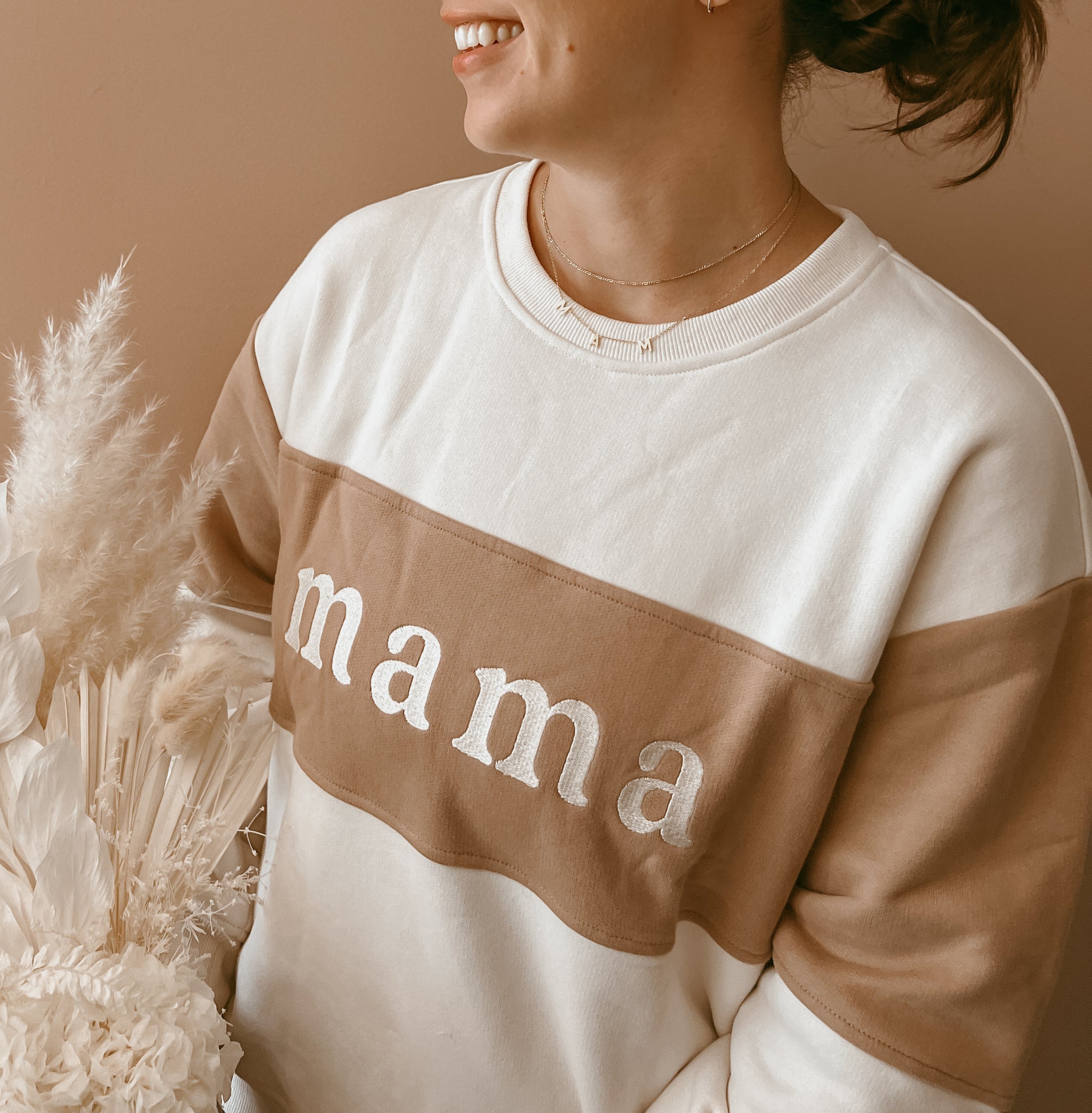 Embroidery Dad/Mama Family Sweatshirt