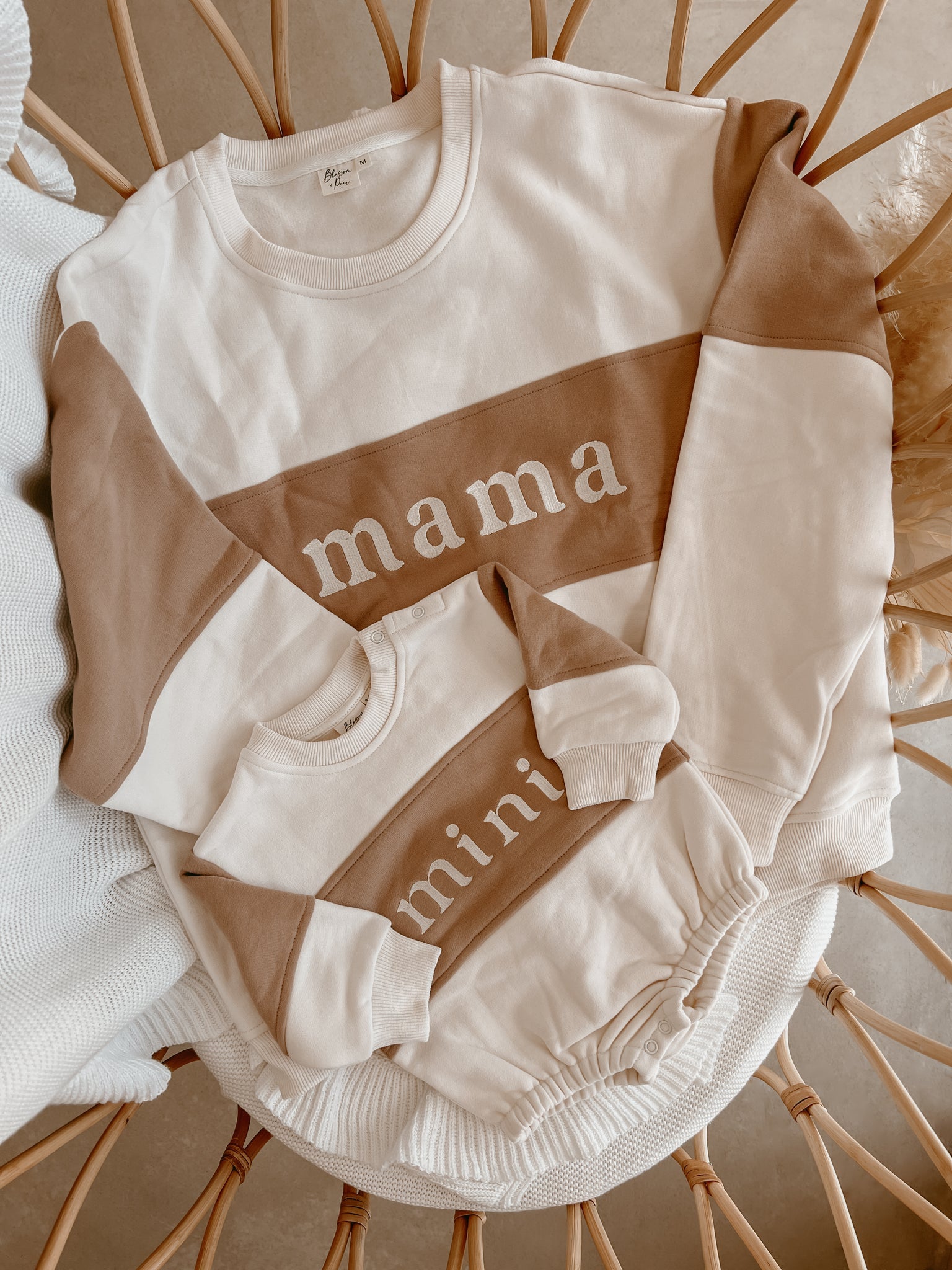 Embroidery Dad/Mama Family Sweatshirt