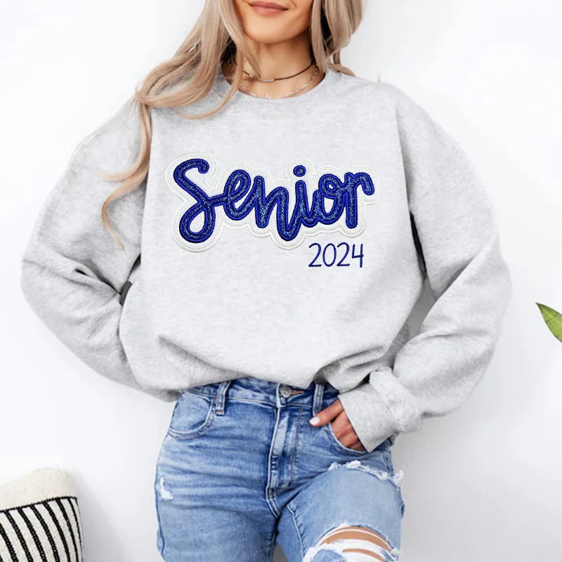 Custom Embroidered Double Glitter Sequined Sweatshirt