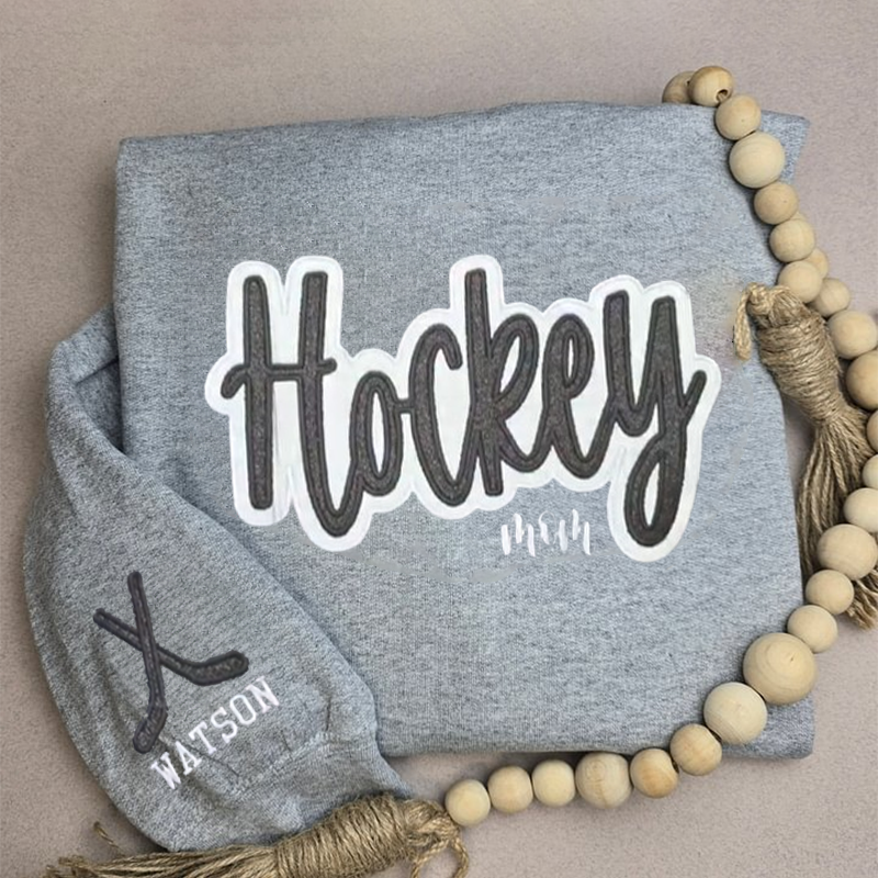 Hockey Glitter Sweatshirt Hoodie