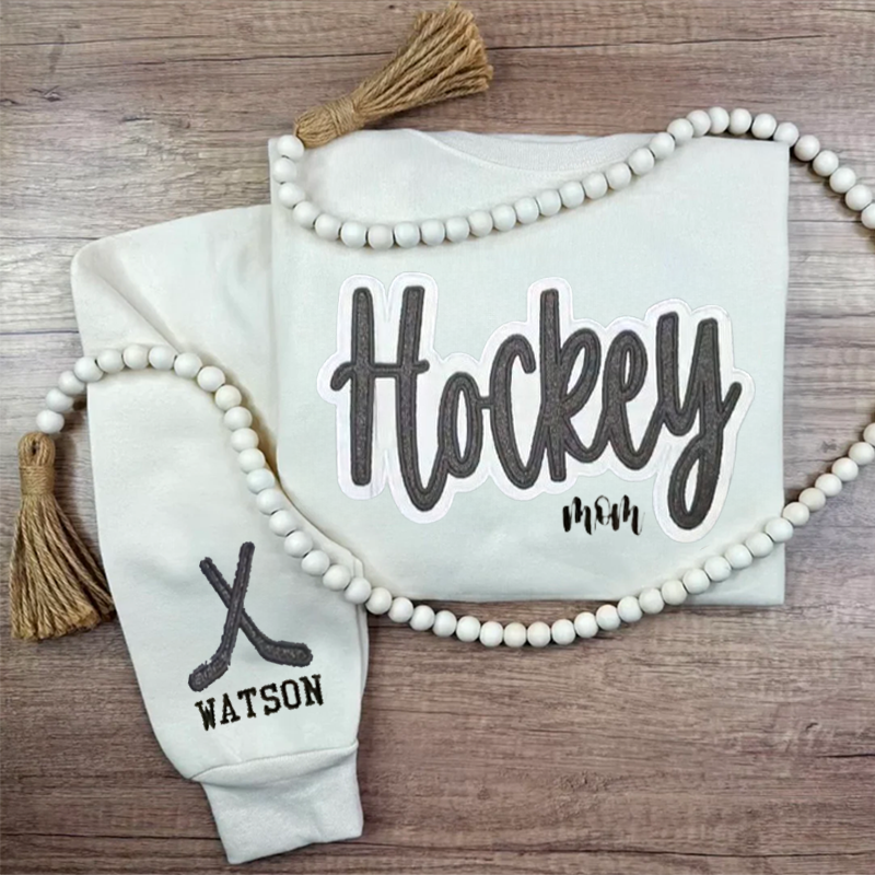 Hockey Glitter Sweatshirt Hoodie