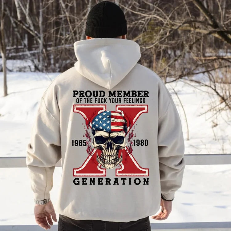 Gen X Skull Custom EST Printing T-shirt/Crewneck/Hoodie